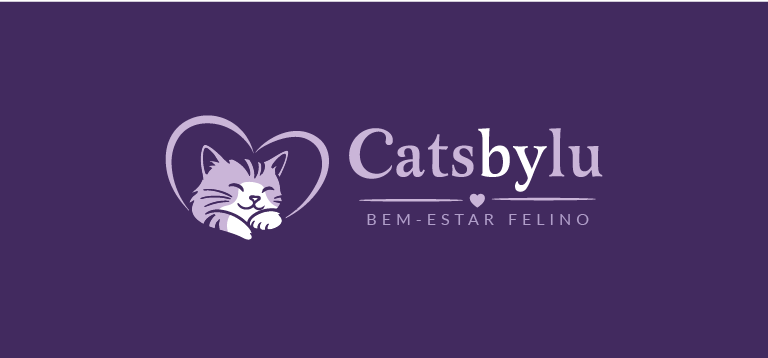 Assinatura em lilás sobre fundo roxo profundo