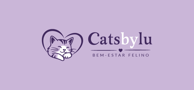 Assinatura em roxo sobre fundo lilás